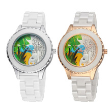 Caliente venta de la nueva moda lindo del elefante del estilo reloj de cuarzo No Second Dial Ceramic Ladies relojes mujeres relojes de regalo