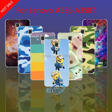 For Lenovo A536 A358T Case Girl Leopard Zebra Skull Cat Fish Lotus Flower Rainbow Despicable Me