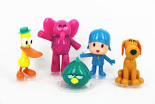2016 Новый 5 шт./компл. Мультфильм Pocoyo Zinkia Игрушки Фигурки Детей мужская Рождественский Подарок Игрушки для Детей Фигурку Игрушки Робот игрушки