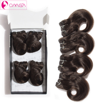 Brazilian Virgin Hair Body Twist 4 Bundles #1B #2 #4 120g/Set Human Hair Weaves Brazilian Body Wave 2*8′ 2*10′ 7A Grade