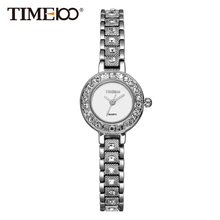 TIME100 Women Bracelet Watches Diamond Waterproof Alloy Strap Ladies Quartz Watch Dress Wrist Watches For Women Reloj Mujer
