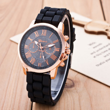 Vogue Jewelry Watch Geneva brand Quartz Lady Dress Watch Female Males Sports Casual Wristwatch silicone Clocks