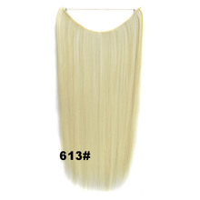22″55cm 50g Flip In Long Straight Secret Miracle Hair Wire Synthetic Heat Resistance Hair Extensions,No Clips,blonde brown black