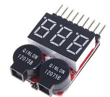 Free Shipping 2015 Hot Sell1 8S LED Low Voltage Buzzer Alarm Lipo Voltage Indicator Checker Tester