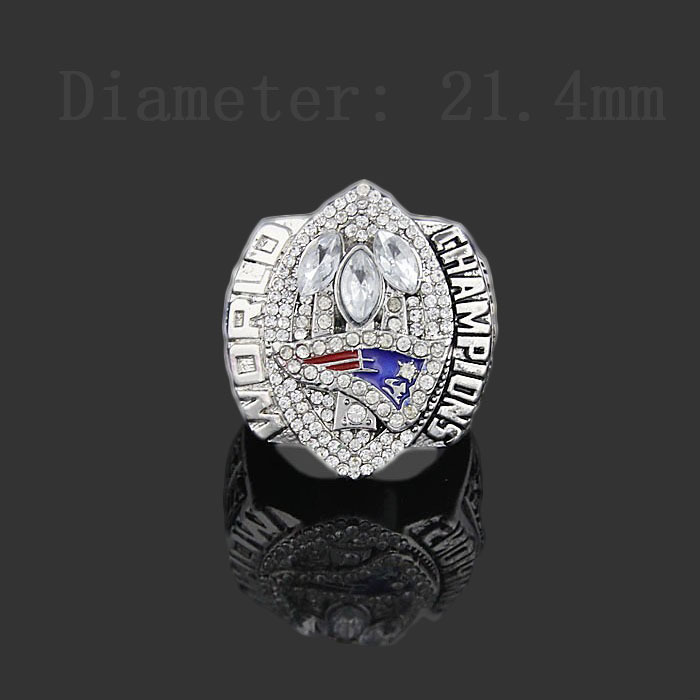 Fans of high end fine selling alloy commemorative ring 2004 New England Patriots Super Bowl championship