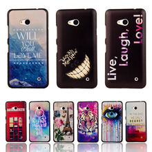 For Lumia 640 Anchor Tribal Owl Cartoon Pattern Matte Back Case for Microsoft Nokia Lumia 640 Cell Phone Protective Cover Bags