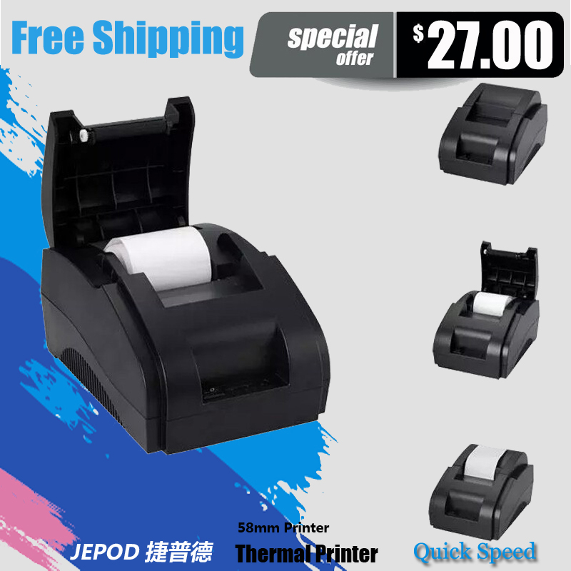 High Quality USB Port 58mm Thermal Receipt Pirnter POS printer Mini Printer ,Printer Thermal XP-58IIH