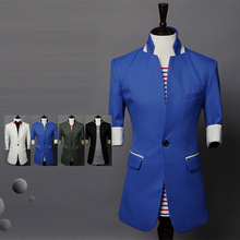 2015 Rushed Real Regular Linen Single Breasted Broadcloth Full Mens Floral Blazer Suit Men Jacket Men