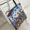 New Fashion Printing Baobao Bag Ladies Geometric Plaid Laser Women Handbag Brand Designer Tote Bag Shoulder