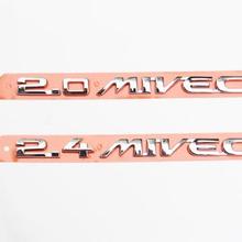 Car 3D 2 0 2 4 MIVEC Plating metal badge emblems for MITSUBISHI ASX MITSUBISHI ASX