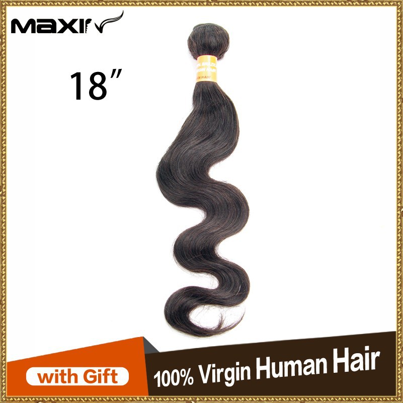 18inch body wave human virgin hair brazilian malaysian peruvian Indian Mongolian Hair Extension