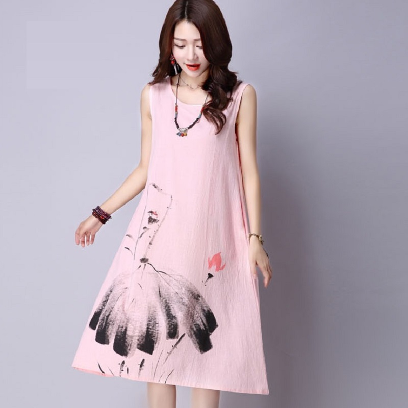 2016 summer cotton and linen font b maternity b font dresses plus size women s dresses
