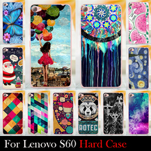 For LENOVO S60 S60T Case Hard Plastic Mobile Phone Cover Case DIY Color Paitn Cellphone Bag Shell Shipping Free