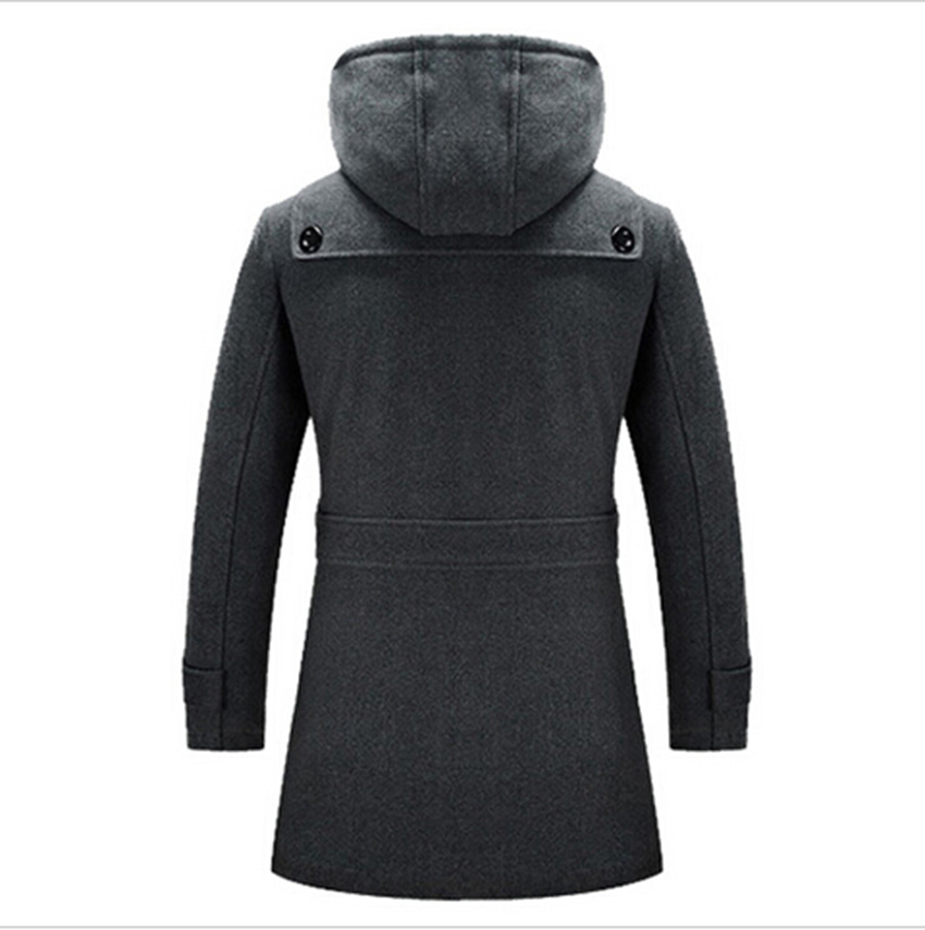 Size S 4XL 2015 Fashion Brand Winter Mens Jackets Coats Mens Winter Clothes Long Men Wool