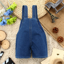 original single 2015 New Spring Autumn Boy Girl bib Overall Jumpsuit Jeans Children Jean Trousers Baby