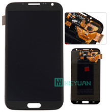 Wholesale Mobile phone spare parts 100% Original For Samsung galaxy note 2 N7100/N7105 LCD screen display digitizer black
