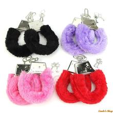 U119 зимой сексуальные стильный пушистый нечеткое наручники мягкий металл взрослых курица ночь ну вечеринку игры подарков(China (Mainland))