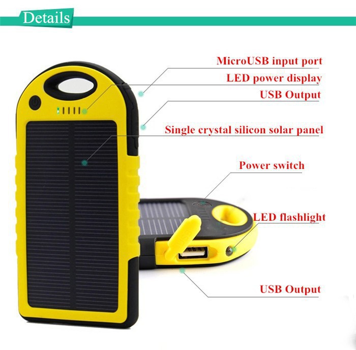 Зарядное устройство 12000 мач usb внешние мобильные резервного солнечное powerbank водонепроницаемый аккумулятор для телефона iphone samsung универсальное зарядное устройство