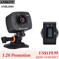 New Arrival AMKOV AMK200S dual lens 360 360 Degree Panorama Camera HD WiFi Sport Camera Action