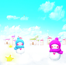 Photo Studio Floor The Scarf Snowman Stars Christmas Backgroundszz S-183