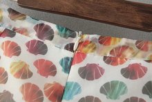 2015 summer New Fashion Ladies elegant Shell printing shorts vintage pockets casual Slim brand quality rainbow
