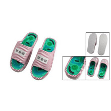 USA Delivery New Ladies Striped Health Care Foot Acupoint Massage Flat Slippers in Pair