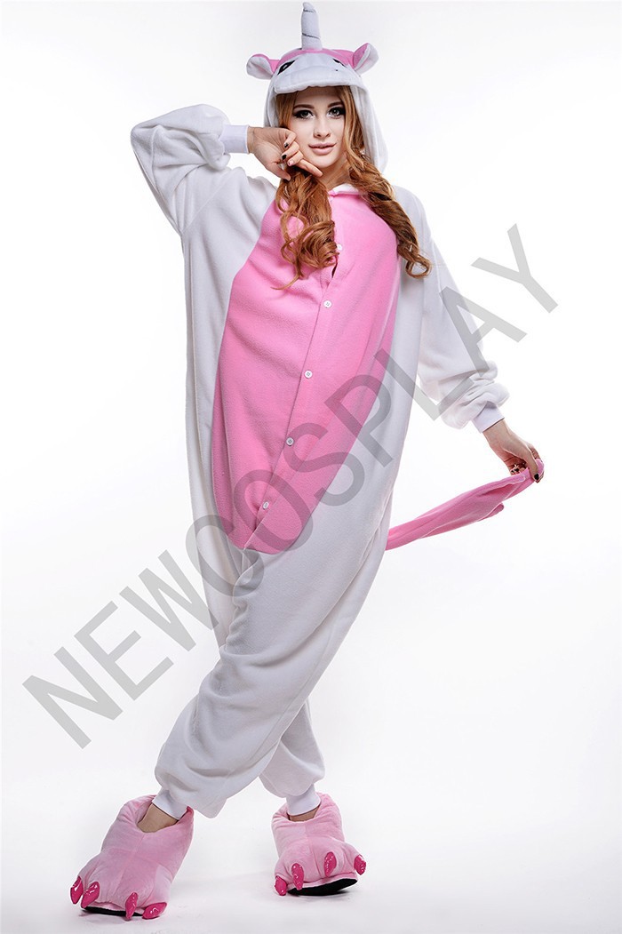 Veste à adultes licorne rose / bleu Onesie pyjamas halloween party de noël costumes S M L XL