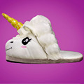 Free Shipping Plush Shoes 1Pair Plush Unicorn Slippers for Grown Ups Winter Warm Indoor Slippers Home