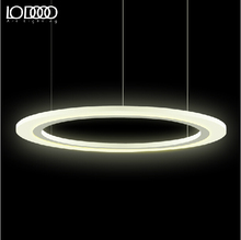Modern Circle LED Bedroom Pendant Lights 20/40CM Suspension Luminaire Acrylic Pendant Lighting For Restaurants Bar Lamp Fixtures