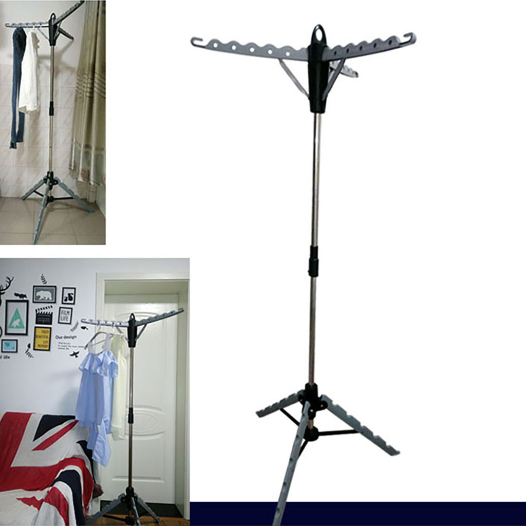 Folding hanger Collapsible Portable Indoor Tripod Clothes Drying Rack