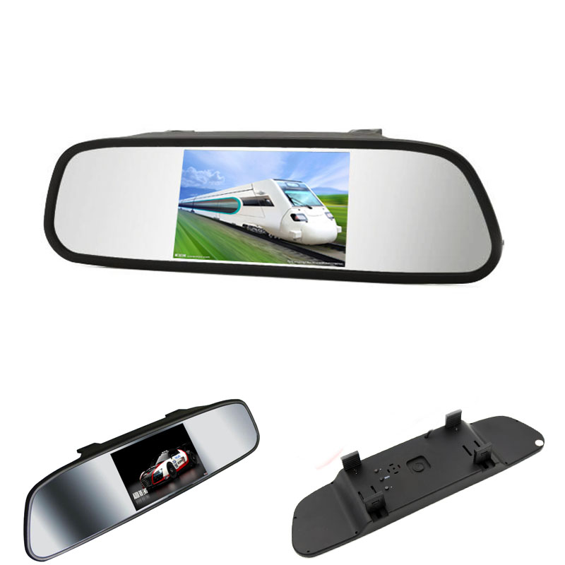 5 inch digital Tft Lcd car mirror monitor for rear view camera mini reverse camera monitor for parking assistance backup