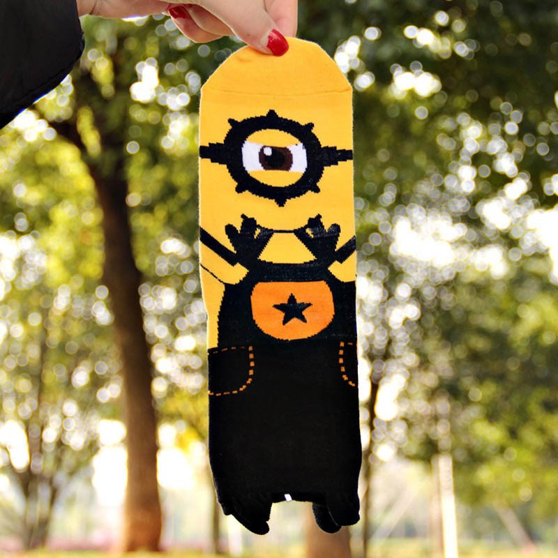 new arrival yellow Minions Women\'s spring Socks Little Yellow People Series Sock fashion new designer cute meias femininas calca (1)