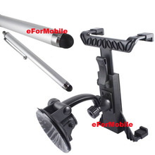 Rotating Tablet Holder Tablet PC Stand Window Sunction Holder + Stylus For Acer Iconia Tab 10 A3-A30 Acer Iconia One 8 B1-820