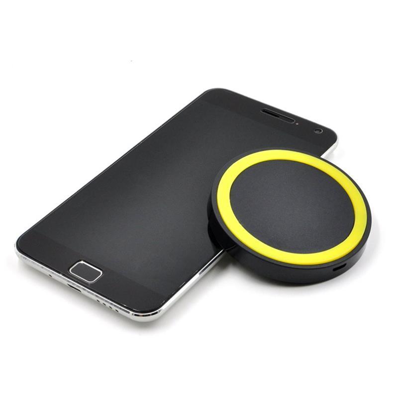 Round Power Bank Wireless Charging Pad Mini Universal Qi Wireless