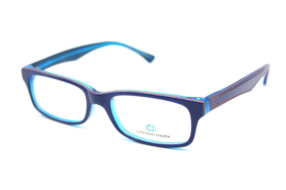 GENUINE HAND MADE Frame FASHION Blue Creative Glasses ...