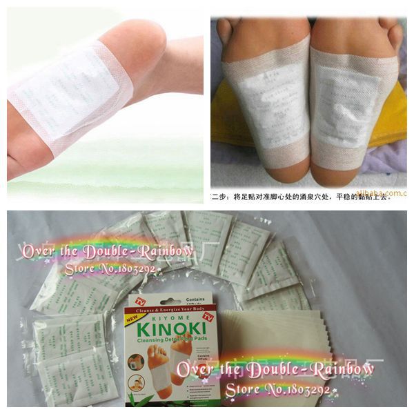 2pic lot Detox Foot Patch China Medicament to lose weight cure fatigue No side effiects Without