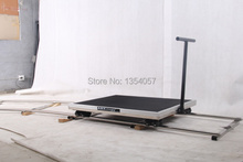 Camera Heavy video slider dolly track wheels moving dolly car for video film shooting