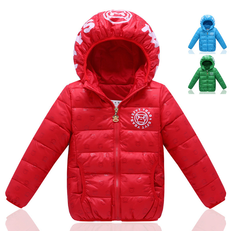 Kids Down Parka Winter Clothes Coat Jakcets For Boys Grils Cartoon Short Warm Hooded Duck Down Jacket Baby Winter Clothes