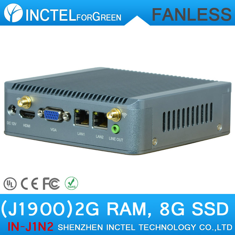 Barebone PC J1900 - 2 Ethernet USB3.0  wi-fi 3     Nano PC 