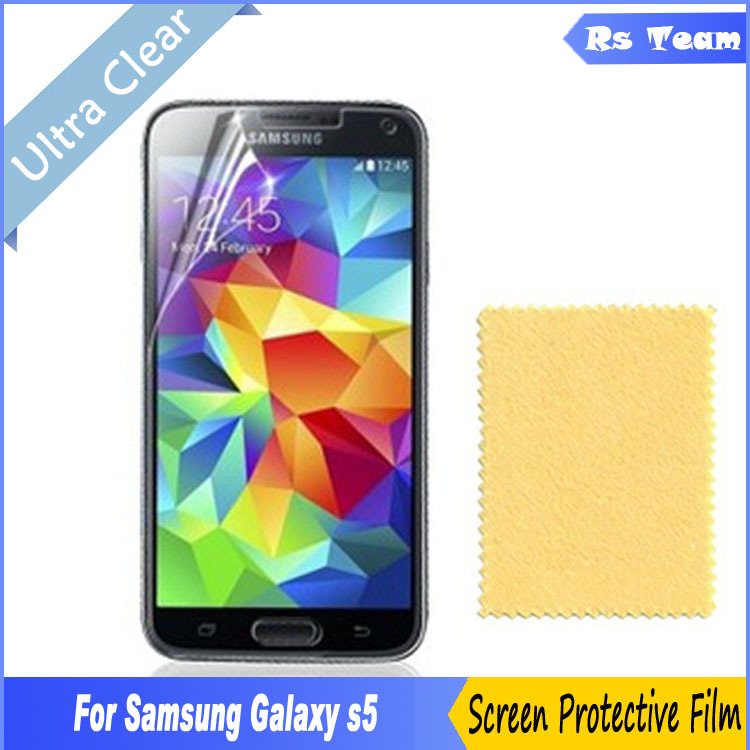 6pcs/lot High HD Ultra Clear Front Screen Protector Display Screen Guard Film for Samsung Galaxy S5 SV I9600 Protective Film