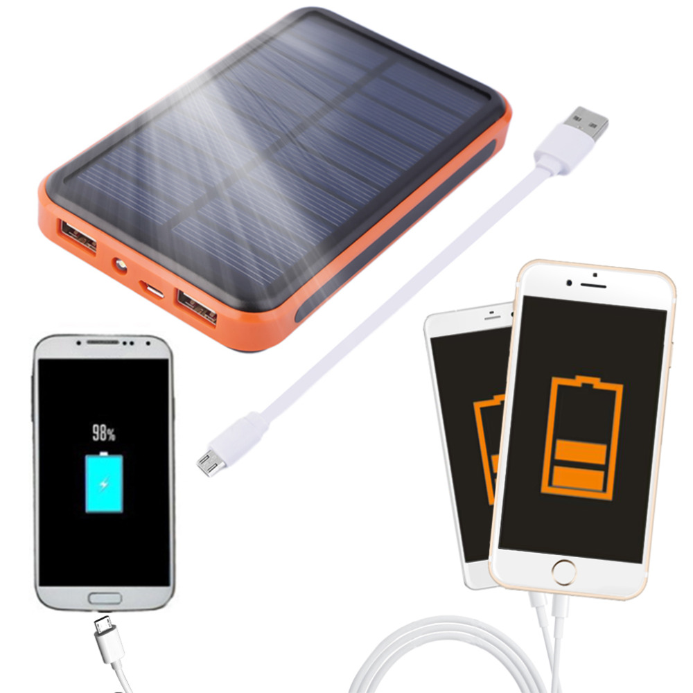 2016 Newest 12000mAh Waterproof Portable Solar Power Bank Dual USB Solar Charger for cell phone 2016 Newest 12000mAh Waterproof Portable Solar Power Bank Dual USB Solar Charger for cell phone