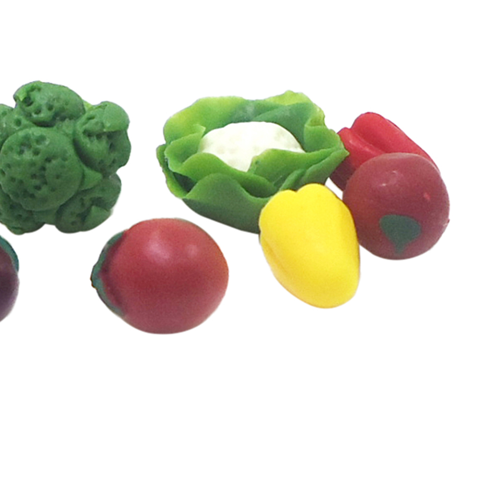 5X 1/12 Dollhouse Miniature Food Vegetable Kitchen Radish Play House Food Toy HQ 