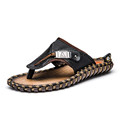 Male Shoes 2016 Summer Shoes Genuine Leather Sandals Men Fashion Beach Flip Flops Men Casual Shoes