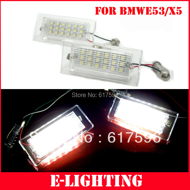 Bmw x5 led license plate lights #3