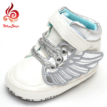 2016 fashion study walk children shoes autumn winter wing kobron design casual flat little girls shoes outdoor size 1-3
