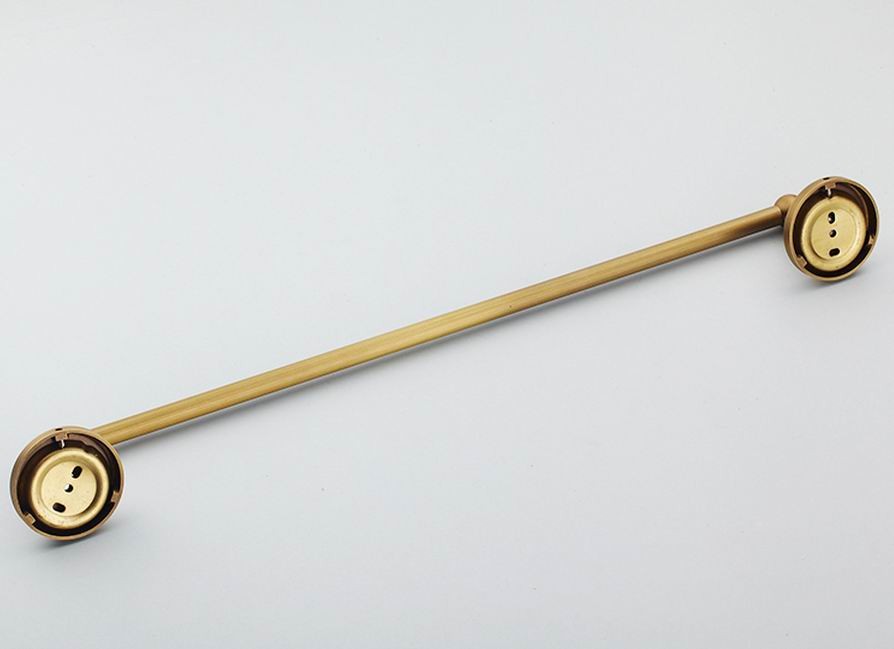 Toallero de latón envejecido con acabado en bronce, accesorios para