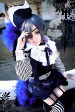 Black Butler Cosplay Circus Ciel Phantomhive Gothic Costume Lolita Women’s Dress Gown Rode Evening Dress