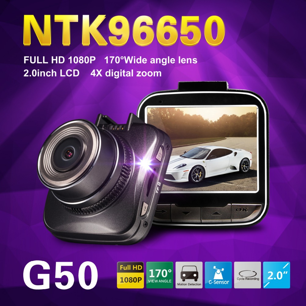 Бесплатная доставка! g50 новатэк 96650 full hd 1080 p мини-автомобиля видеорегистратор видеорегистратор 2.0 