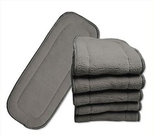 New 4 layers Bamboo Charcoal Inserts Cloth diaper For Baby Diaper washable reuseable baby diapers
