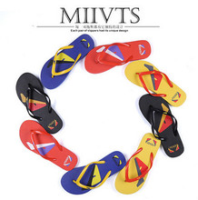 free shipping 2016Cool summer home slippers soft and comfortable flip flops cartoon monster slippers couple models
